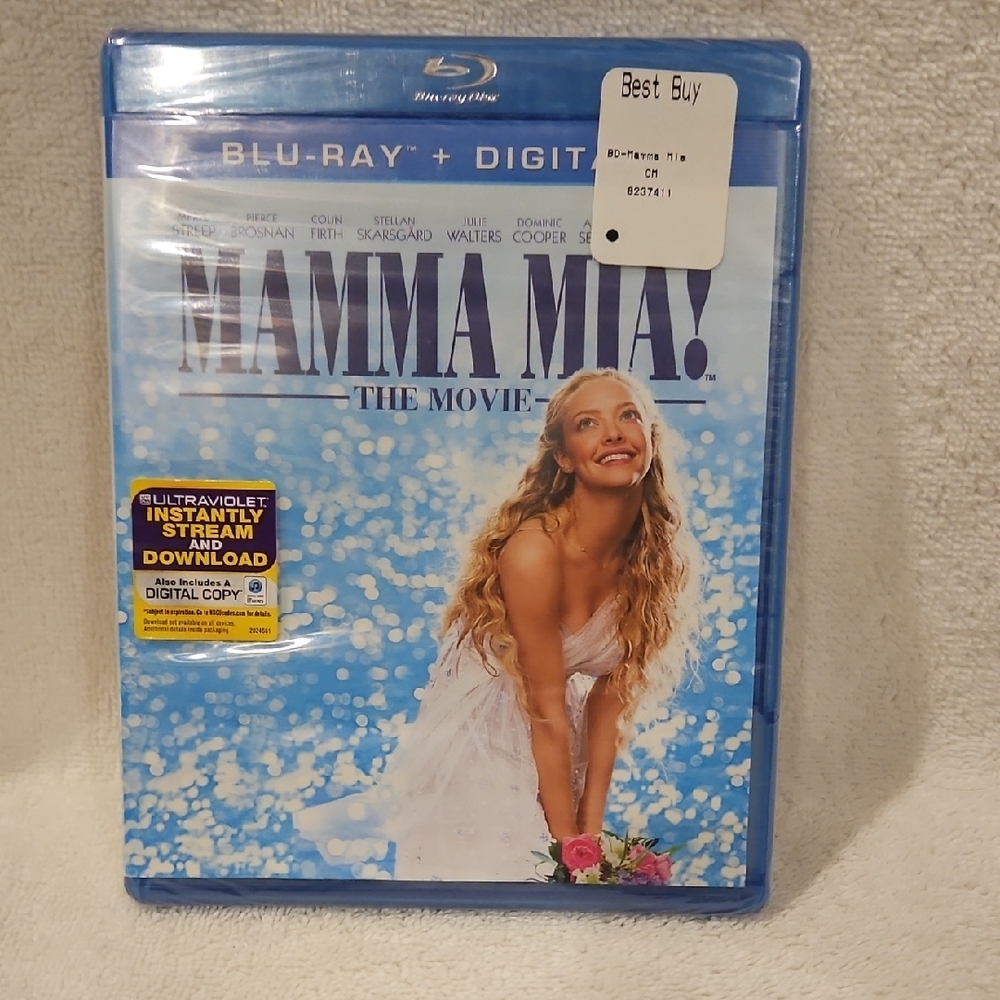 MAMMA MIA BLU RAY DISC
